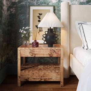 TOV Furniture Hazza Pleated Table Lamp - Sculptural Ambiance with Hand-Formed Fiberglass Base & Elegant Shade Design Black TOV-G18587