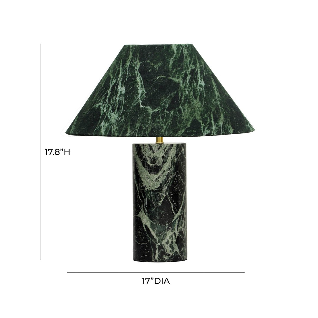 Mable Spider Green Marble Table Lamp - Thumbnail 2