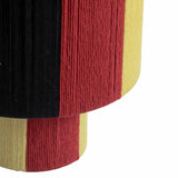 Guinevere Red and Yellow Striped Cotton Table Lamp TOV-G18624 TOV Furniture