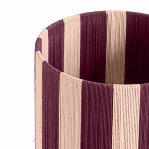Guinevere Purple and Pink Striped Cotton Table Lamp TOV-G18625 TOV Furniture