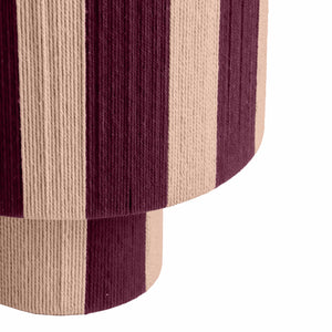 Guinevere Purple and Pink Striped Cotton Table Lamp TOV-G18625 TOV Furniture