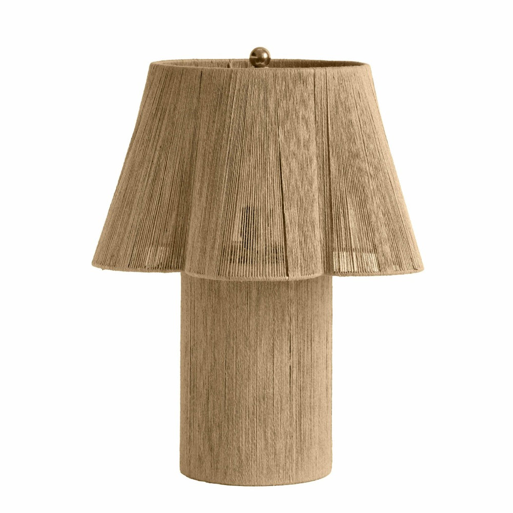 TOV Furniture Corrine Table Lamp - Elegant Grandmillennial Design with Handmade Quality for Cozy Living Spaces Natural TOV-G18626