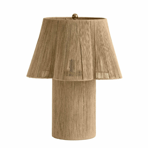 TOV Furniture Corrine Table Lamp - Elegant Grandmillennial Design with Handmade Quality for Cozy Living Spaces Natural TOV-G18626