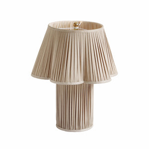 Corrine Beige Linen Table Lamp TOV-G18627 TOV Furniture