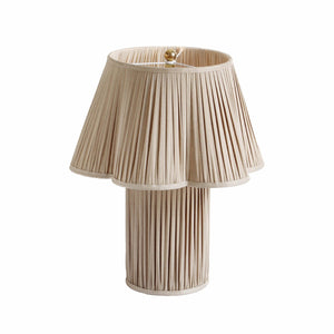 TOV Furniture Corrine Table Lamp - Elegant Grandmillennial Design with Handmade Quality for Cozy Living Spaces Beige TOV-G18627