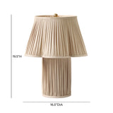 Corrine Beige Linen Table Lamp TOV-G18627 TOV Furniture