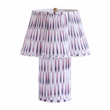 Corrine Purple and White Streaked Cotton Table Lamp TOV-G18628 TOV Furniture