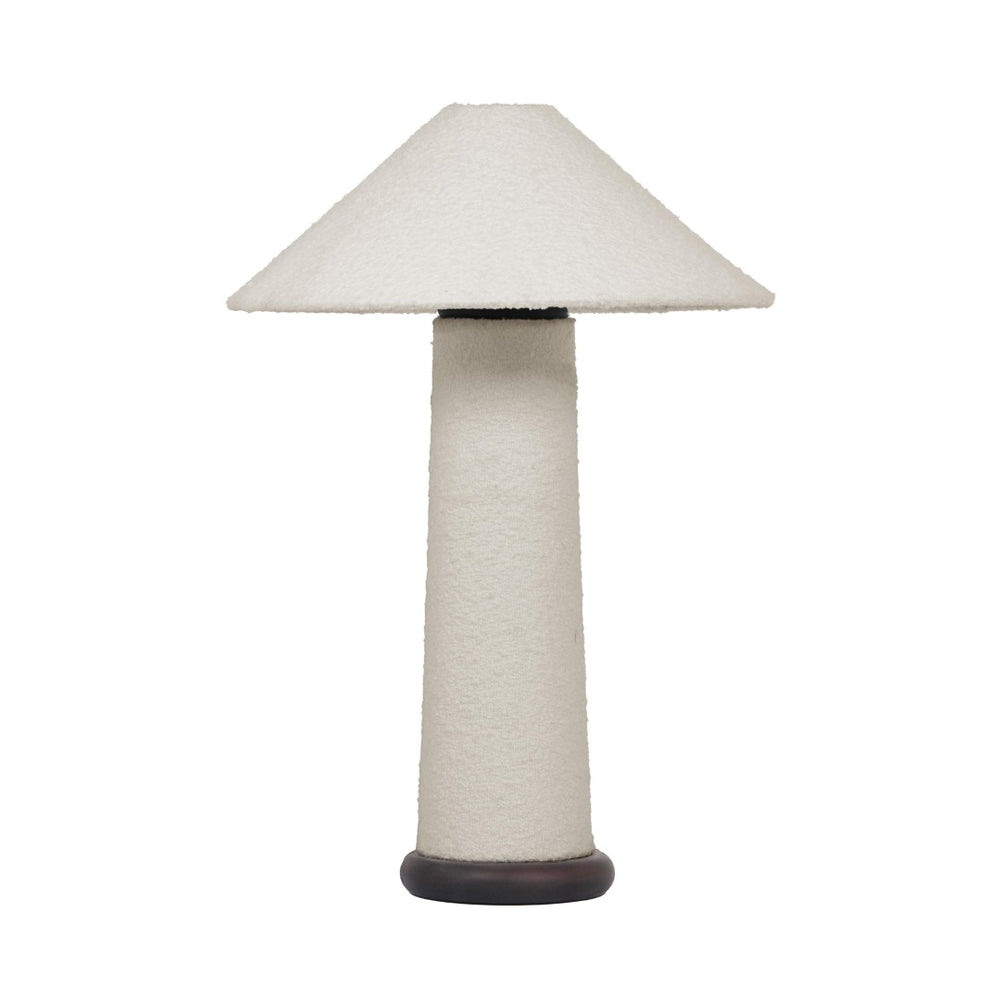 TOV Furniture Faith Cream Boucle Table Lamp – Mid-Century Modern Accent Light for Cozy Home Décor & Ambiance TOV-G18632