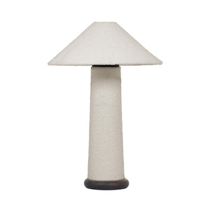 TOV Furniture Faith Cream Boucle Table Lamp – Mid-Century Modern Accent Light for Cozy Home Décor & Ambiance TOV-G18632