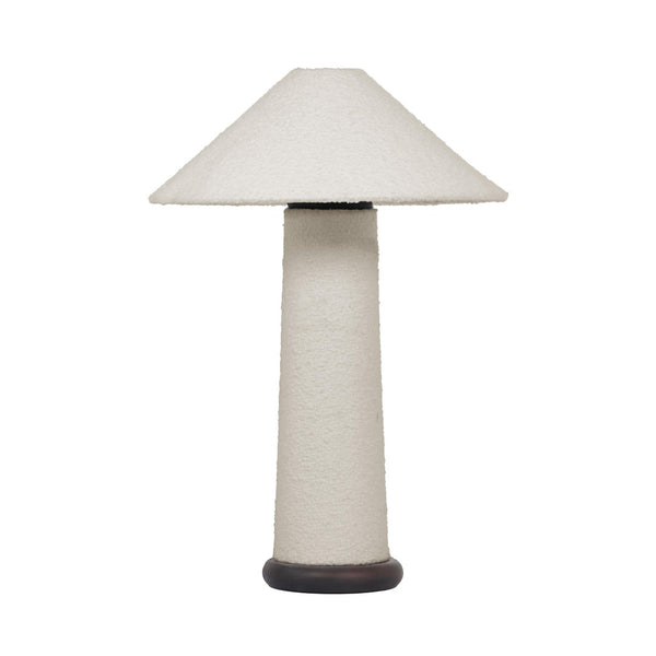 TOV Furniture Faith Cream Boucle Table Lamp – Mid-Century Modern Accent Light for Cozy Home Décor & Ambiance TOV-G18632