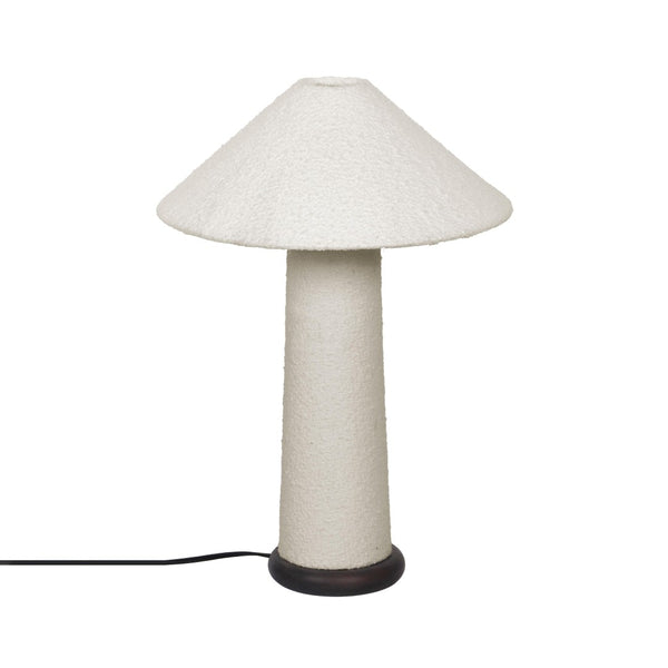 TOV Furniture Faith Cream Boucle Table Lamp – Mid-Century Modern Accent Light for Cozy Home Décor & Ambiance TOV-G18632