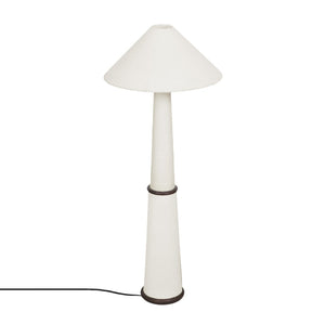 TOV Furniture Faith White Boucle Floor Lamp - Mid-Century Modern Design for Cozy Reading Nooks & Living Spaces TOV-G18633