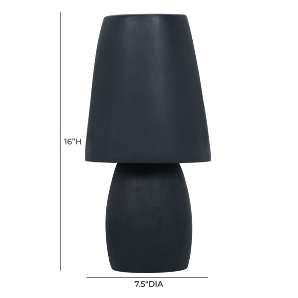 TOV Furniture Porcini Terracotta Table Lamp - Artisanal Mushroom Design for Warm, Inviting Home Illumination Blue TOV-G18635