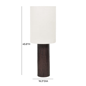 TOV Furniture Grava Boucle & Hammered Bronze Floor Lamp - Handcrafted Modern Lighting for Stylish Interiors TOV-G18638