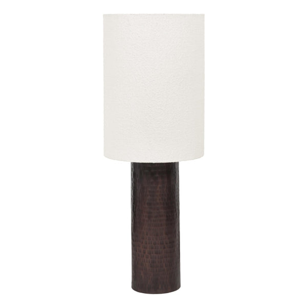 TOV Furniture Grava Boucle & Hammered Bronze Floor Lamp - Handcrafted Modern Lighting for Stylish Interiors TOV-G18638