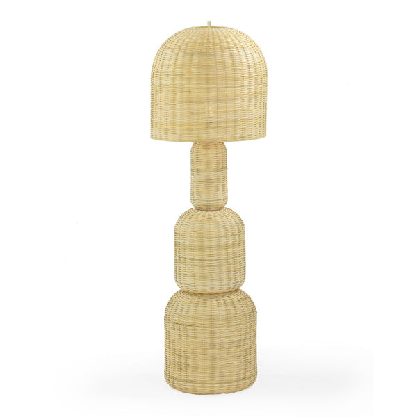 TOV Furniture Kootu Handwoven Natural Rattan Floor Lamp – Unique Sculptural Design for Cozy and Stylish Spaces TOV-G18639