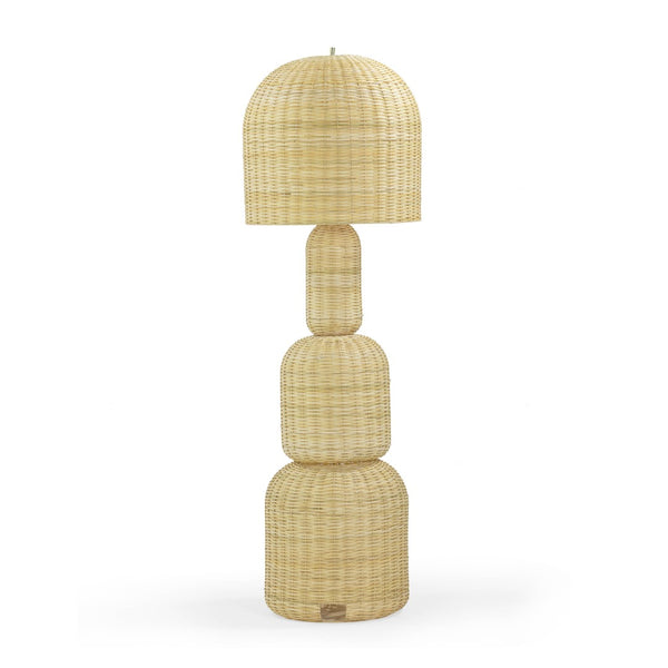 TOV Furniture Kootu Handwoven Natural Rattan Floor Lamp – Unique Sculptural Design for Cozy and Stylish Spaces TOV-G18639