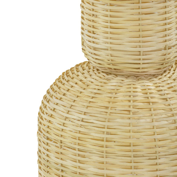 TOV Furniture Kootu Handwoven Natural Rattan Floor Lamp – Unique Sculptural Design for Cozy and Stylish Spaces TOV-G18639