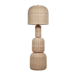 TOV Furniture Kootu Handwoven Natural Rattan Floor Lamp – Unique Sculptural Design for Cozy and Stylish Spaces TOV-G18639