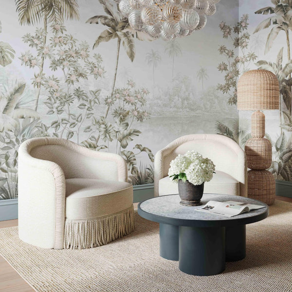 TOV Furniture Kootu Handwoven Natural Rattan Floor Lamp – Unique Sculptural Design for Cozy and Stylish Spaces TOV-G18639