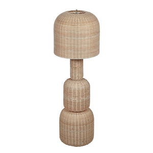 TOV Furniture Kootu Handwoven Natural Rattan Floor Lamp – Unique Sculptural Design for Cozy and Stylish Spaces TOV-G18639