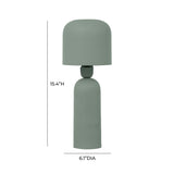 Shroom Green Metal Table Lamp TOV-G18641 TOV Furniture