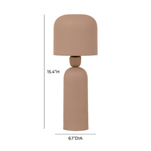 TOV Furniture Shroom Metal Table Lamp - Modern Whimsical Design for Cozy Reading Nooks and Stylish Spaces Terracotta TOV-G18642