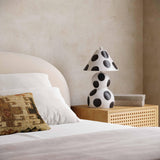 Lerici Black and White Papier Mache Table Lamp TOV-G18684 TOV Furniture