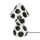 Lerici Black and White Papier Mache Table Lamp TOV-G18684 TOV Furniture