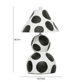 Lerici Black and White Papier Mache Table Lamp TOV-G18684 TOV Furniture