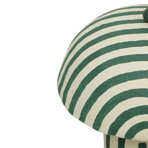 TOV Furniture Maiori Striped Papier Mache Table Lamp - Handcrafted Charm for a Playful, Sophisticated Accent Green Stripes TOV-G18685
