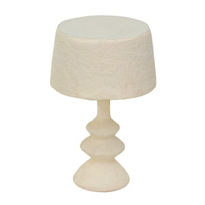 TOV Furniture Cream Cotton Mache Table Lamp - Handmade Eco-Friendly Design with Warm Glow for Any Décor Style TOV-G18756