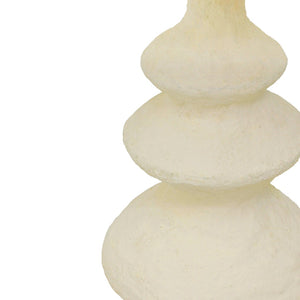 TOV Furniture Cream Cotton Mache Table Lamp - Handmade Eco-Friendly Design with Warm Glow for Any Décor Style TOV-G18756