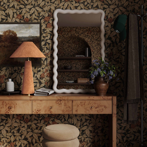 TOV Furniture Graham Velvet Table Lamp - Luxurious Design with Brass Trim for Elegant Home Décor and Cozy Lighting Terracotta TOV-G18788