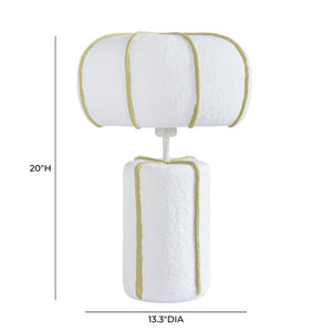 TOV Furniture Looma Cotton Mache Table Lamp - Eco-Friendly Artisanal Lighting for Modern Homes & Cozy Spaces TOV-G18804