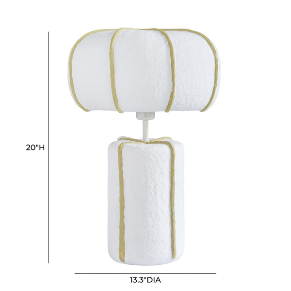 TOV Furniture Looma Cotton Mache Table Lamp - Eco-Friendly Artisanal Lighting for Modern Homes & Cozy Spaces TOV-G18804
