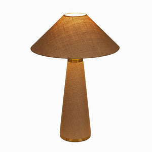 TOV Furniture Graham Natural Jute Table Lamp - Elegant Organic Lighting with Brass Accents for Modern & Rustic Decor TOV-G18810