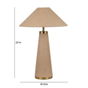 TOV Furniture Graham Natural Jute Table Lamp - Elegant Organic Lighting with Brass Accents for Modern & Rustic Decor TOV-G18810