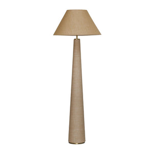 TOV Furniture Graham Natural Jute Floor Lamp - Elegant Tapered Design with Brass Accents for Any Room Style TOV-G18811
