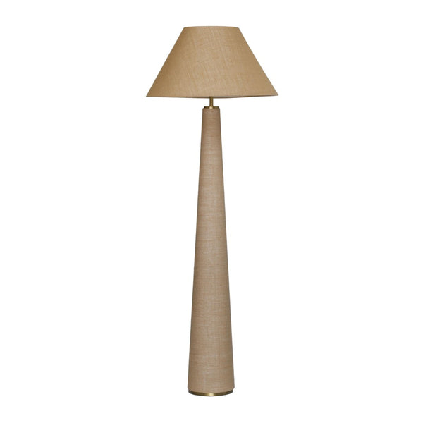 TOV Furniture Graham Natural Jute Floor Lamp - Elegant Tapered Design with Brass Accents for Any Room Style TOV-G18811