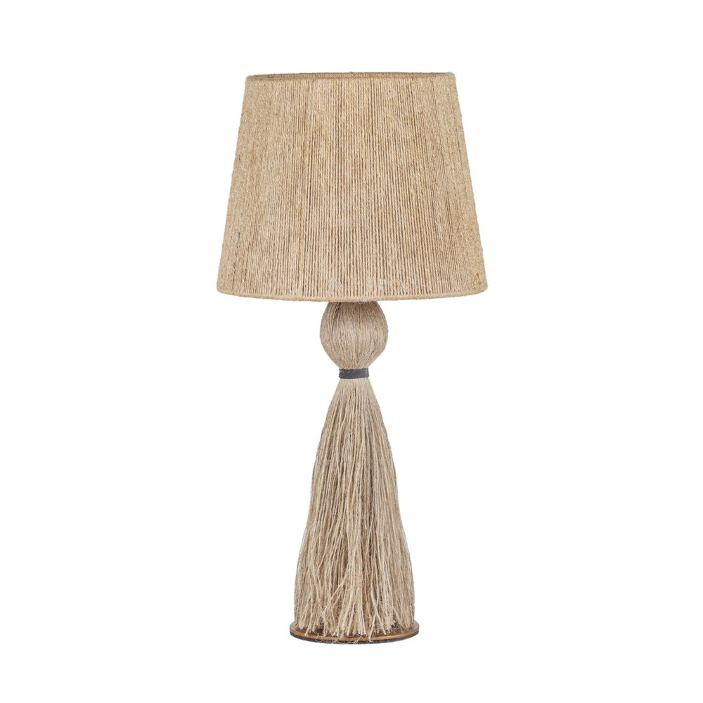 TOV Furniture Samba Natural Jute Table Lamp - Handcrafted Boho Design with Soft Glow for Bedside or Accent Decor TOV-G18857
