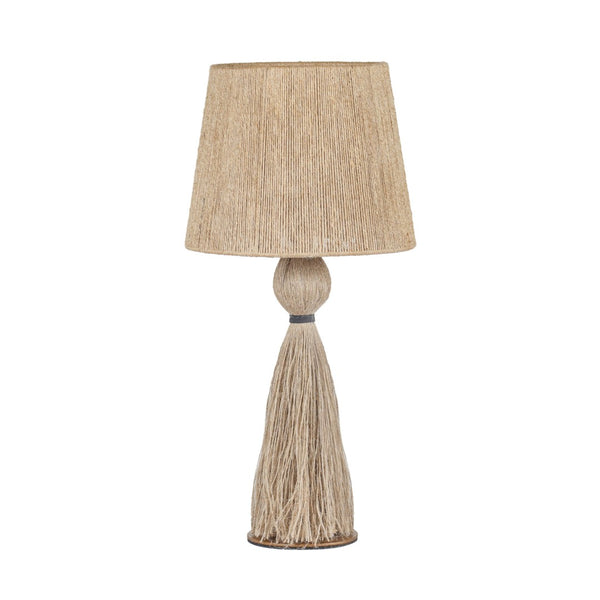 TOV Furniture Samba Natural Jute Table Lamp - Handcrafted Boho Design with Soft Glow for Bedside or Accent Decor TOV-G18857