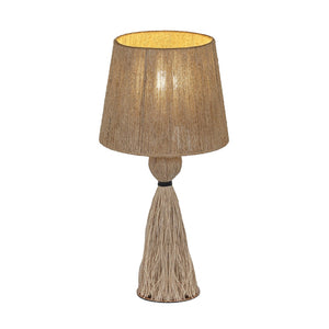 TOV Furniture Samba Natural Jute Table Lamp - Handcrafted Boho Design with Soft Glow for Bedside or Accent Decor TOV-G18857