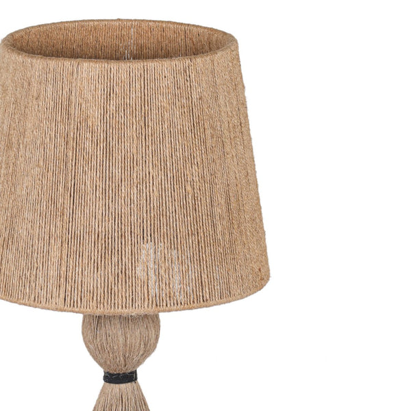 TOV Furniture Samba Natural Jute Table Lamp - Handcrafted Boho Design with Soft Glow for Bedside or Accent Decor TOV-G18857