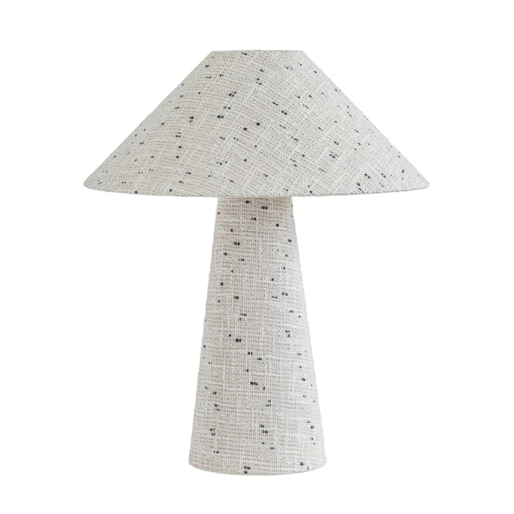 TOV Furniture Fischer Woven Table Lamp - Cozy Boucle Accent for Modern Spaces, Soft Tapered Design & Warm Glow TOV-G18981