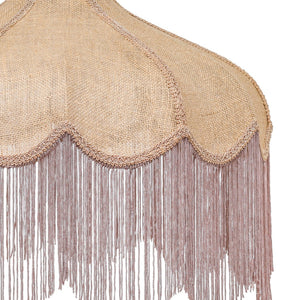 TOV Furniture Buchanan Jute Pendant Light - Vintage-Inspired Fringed Scalloped Design for Cozy Home Spaces TOV-G19001