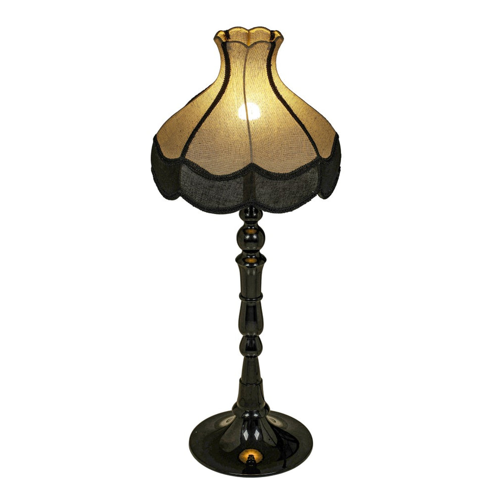 TOV Furniture Buchanan Black Aluminium Table Lamp - Retro Elegance with Jute Accents for Modern and Vintage Spaces TOV-G19003