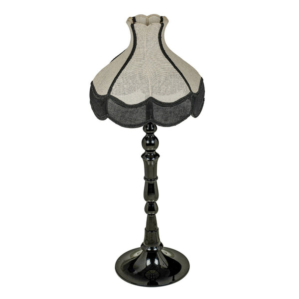 TOV Furniture Buchanan Black Aluminium Table Lamp - Retro Elegance with Jute Accents for Modern and Vintage Spaces TOV-G19003