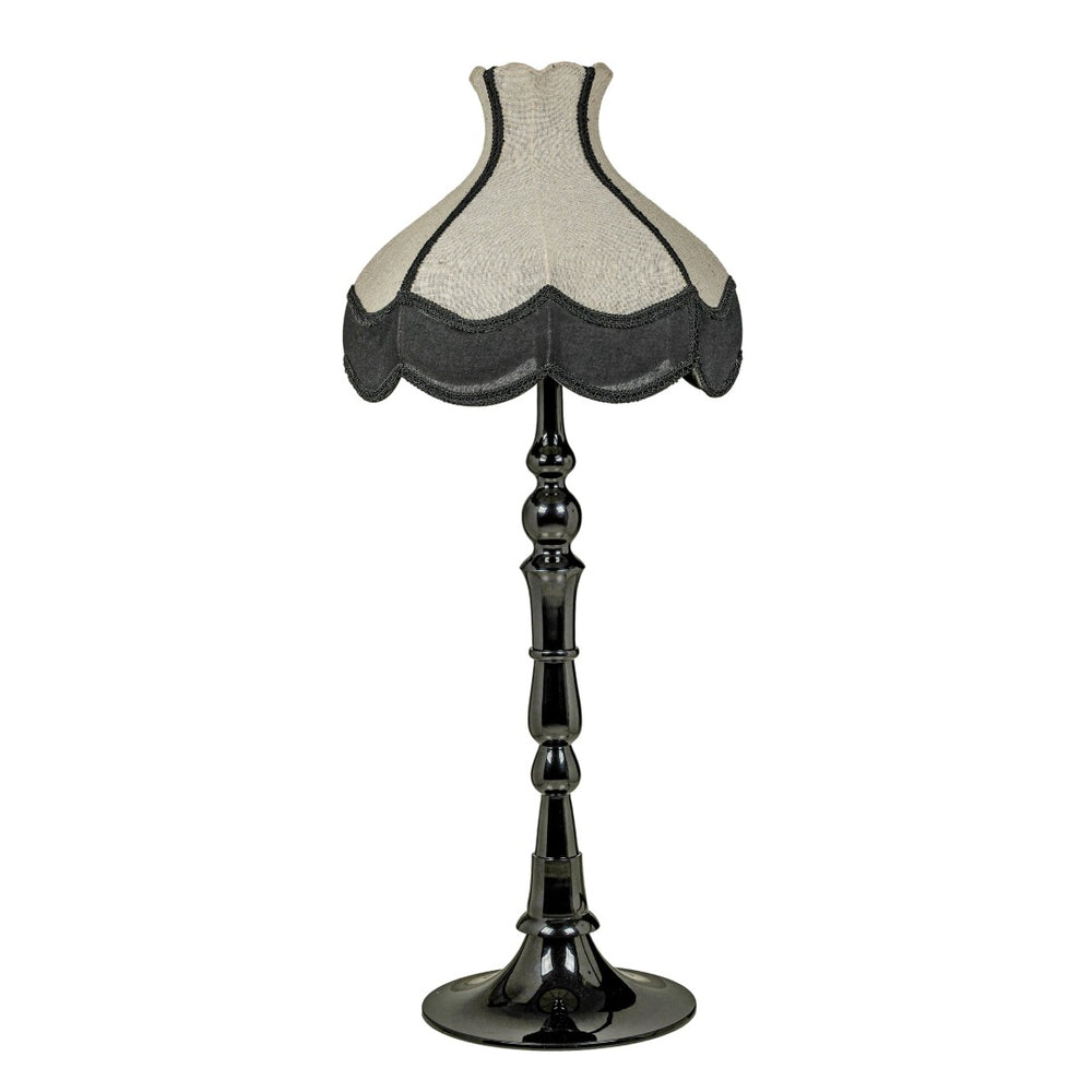 TOV Furniture Buchanan Black Aluminium Table Lamp - Retro Elegance with Jute Accents for Modern and Vintage Spaces TOV-G19003