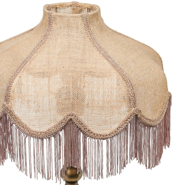 TOV Furniture Buchanan Jute-Fringed Table Lamp – Vintage-Modern Design, Perfect for Living Spaces & Entryways TOV-G19004